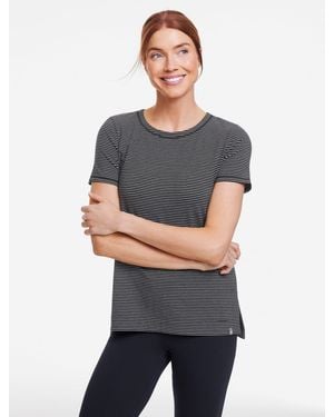 Talbots Supersoft Jersey Short Sleeve Crewneck T-shirt - Grey