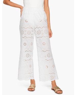 Aqua Club Eyelet Trousers Cover-up - White