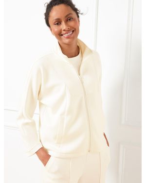 Talbots Airknit Stretch Dolman Sleeve Jacket - White