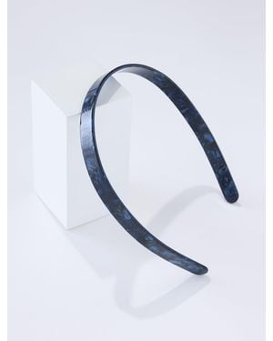 Talbots Tortoiseshell Slim Headband - Blue