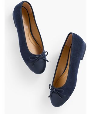 Talbots Madison Velveteen Ballet Flats - Blue