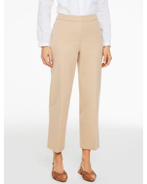 Talbots Straight Ankle Cotton Bi-stretch Trousers - Black