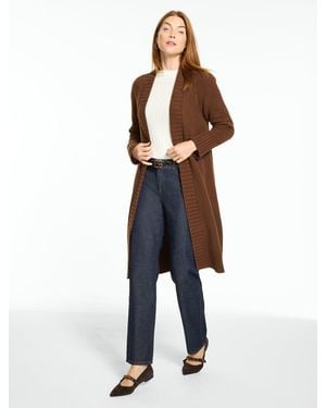 Talbots Open Front Duster Cardigan Sweater - Blue