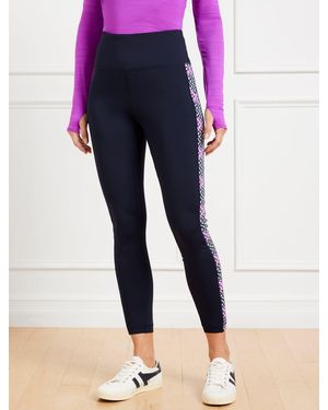 Talbots Performance Interlock Leggings - Blue