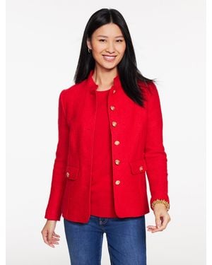 Talbots Berkshire Wool Officer Jacket - Red