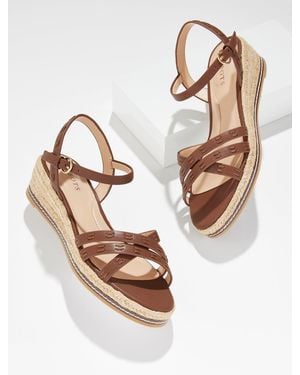 Talbots Pamela Vachetta Wedge Sandals - Pink