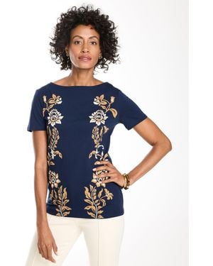 Talbots Short Sleeve Top - Blue
