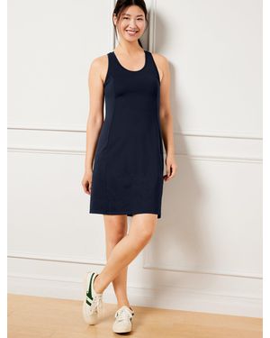 Talbots Performance Interlock Strappy Tennis Dress - Blue
