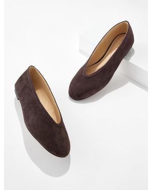Talbots Vera Suede Ballet Flats - Brown