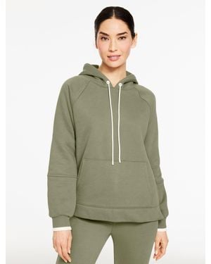 Talbots Cosy Fleece Hoodie - Green