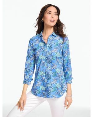Talbots Modern Classic Shirt - Blue