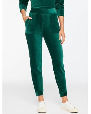 Talbots Sky Lounge Velour Jogger Trousers - Green