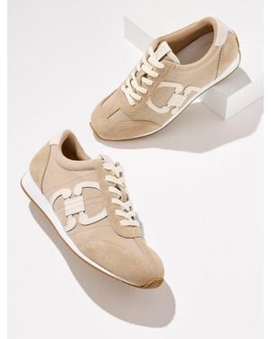 Talbots Alex Status Herringbone Suede Sneakers - Natural