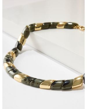 Talbots Olive Swirl Necklace - Metallic