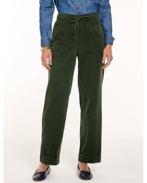 Talbots Corduroy Straight Leg Pull-on Pants - Green