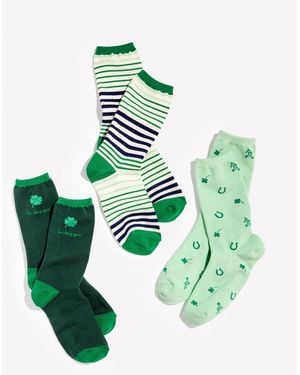 Talbots St. Patty's Trouser Socks 3 Pack Gift Set - Green