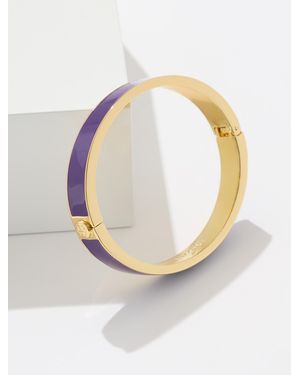 Talbots Enamel Hinge Bangle - White