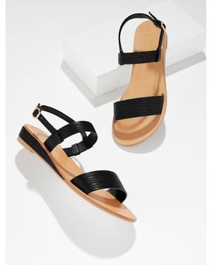 Talbots Gracelyn Nappa Wedge Sandals - White