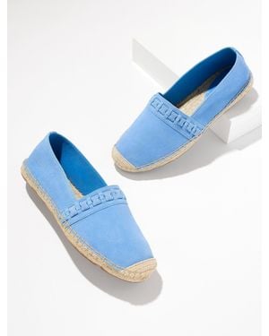 Talbots Izzy Braided Espadrille Flats - Blue