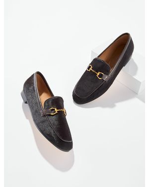 Talbots Katelyn Calf Hair Bit Loafers - Brown