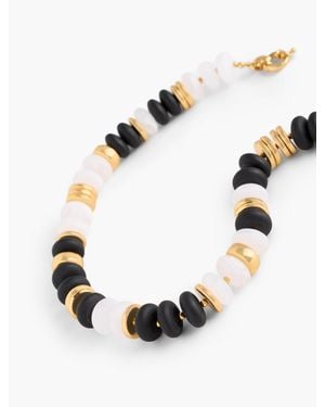 Talbots Disc Necklace - White