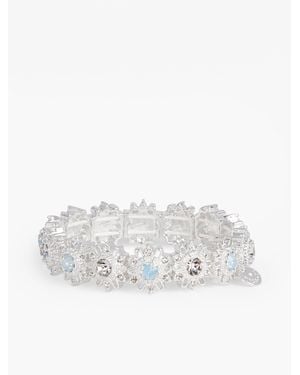 Talbots Sparkling Starburst Stretch Bracelet - White