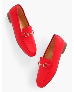 Talbots Katelyn Nappa Loafers - Red