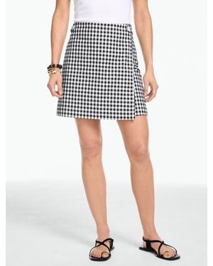 Talbots Bellevue Gingham Skort - Multicolor