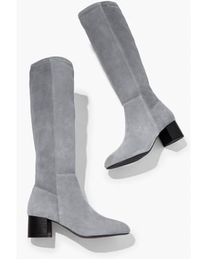 Talbots Sophie Stretch Suede Tall Boots - Grey