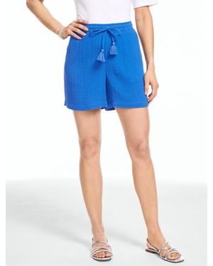 Talbots Gauze Pull-on Shorts - Blue
