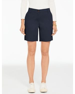 Talbots Relaxed Chino Shorts - Blue