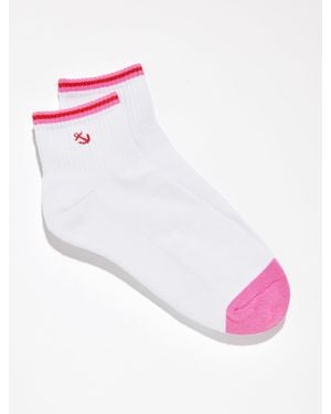Talbots Anchor Athletic Low Top Socks - Pink