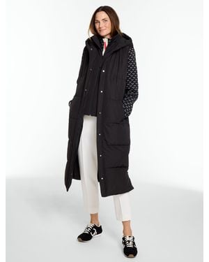 Talbots Hooded Long Puffer Vest - White