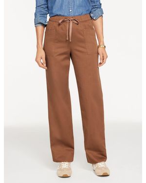 Talbots Straight Leg Pull-on Trousers - Multicolour