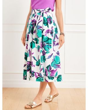 Talbots Piper Pleated Skirt - Blue