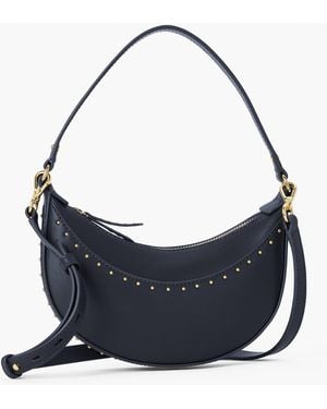 Talbots Studded Leather Crescent Bag - Blue