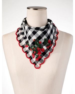 Talbots Dancing Strawberries Neckerchief - Pink