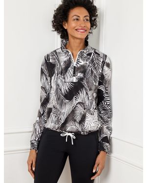 Talbots Drawcord Hem Pullover Jumper - Grey