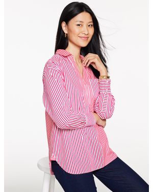 Talbots Poplin Top - Pink