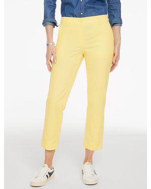 Talbots Heritage Twill Perfect Crops Trousers - Yellow