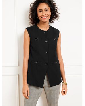 Talbots Textured Vest - Black