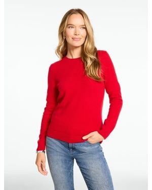Talbots Cashmere Crewneck Jumper - Red