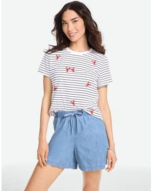 Talbots Short Sleeve Crewneck T-shirt - Blue