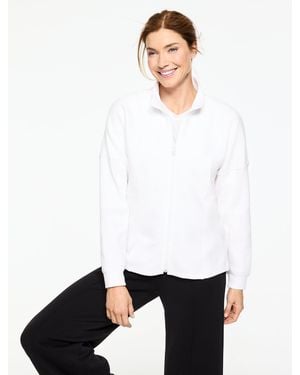 Talbots Ottoman Rib Full-zip Jacket - White