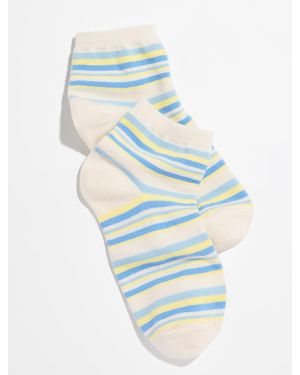 Talbots Joleen Stripe Crew Socks - Blue