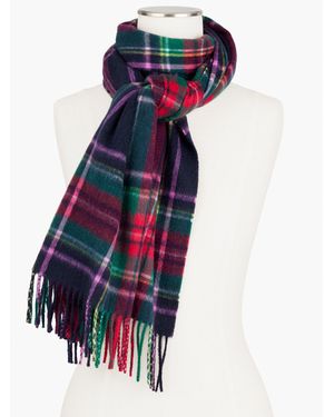 Talbots Cashmere Waterweave Scarf - Blue