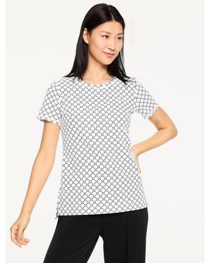 Talbots Supersoft Jersey Short Sleeve Crewneck T-shirt - White