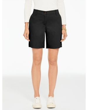 Talbots Relaxed Chino Shorts - Black