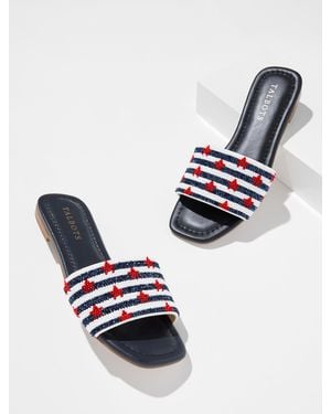 Talbots Liana Americana Seed Bead Slides - Blue