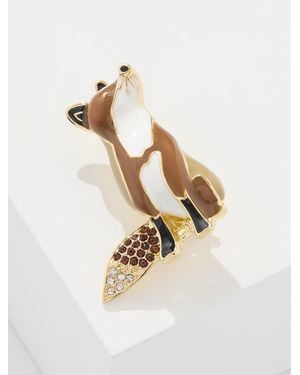 Talbots Country Fox Brooch - Natural